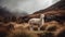 Alpaca\\\'s Tranquil Grazing in the Andean Highlands