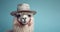 Alpaca Wearing Hat, Generative AI