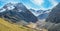 Alpe de Villar d`Arene huts in Ecrins national park, France