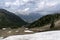 Alpe Lusia, Dolomites, Alps, Italy. Beautiful Mountain View. Summer mountain landscape in val di Fassa, Italian dolomites
