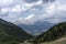 Alpe Lusia, Dolomites, Alps, Italy. Beautiful Mountain View. Summer mountain landscape in val di Fassa, Italian dolomites