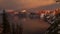 Alpenglow of sunset at Crater Lake