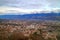 Alpes and cityscape of Grenoble