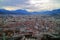 Alpes and cityscape of Grenoble