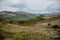 Alpes Maritimes landscape, hiking from the village of Courmes, summer time mountain view