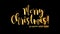 Alpha channel titles text merry Christmas and happy New Year with particles and sparks concept of holiday, fun, surprise