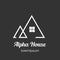 Alpha house logo or symbol template design
