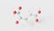 alpha-ketoglutaric acid molecule 3d, molecular structure, ball and stick model, structural chemical formula keto acid