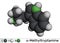 Alpha-Methyltryptamine, Î±MT, AMT,  molecule. It is psychedelic, stimulant, antidepressant and entactogen drug. Molecular model.