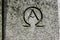 Alpha Omega Symbol Carved in Stone