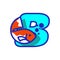 Alphabet B Fish Logo