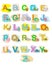 Alphabet baby animals ABC children color poster