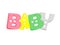 Alphabet baby plastic letters