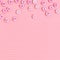 Alphabet beads border pink wallpaper background