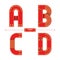 Alphabet Chinese in a set ABCD