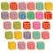 Alphabet english colorful blocks