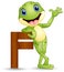Alphabet F with Frog cartoon