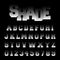 Alphabet font shade design