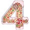 Alphabet gingerbread color serial number 4