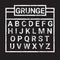 Alphabet Grunge Letters Collection Text Lettering Set