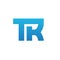 Alphabet Initials letters monogram TR RT T R, Vector logo icon design