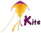 Alphabet K for kite