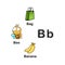 Alphabet Letter B-bag,banana,bee