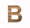 Alphabet letter B - Tongue and groove board