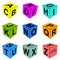 Alphabet letter dice