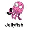 Alphabet Letter j-jellyfish