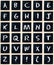 Alphabet Letter Letters Blackboard Isolated