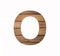 Alphabet letter O - Tongue and groove board