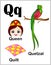 Alphabet letter Q pictures