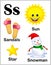 Alphabet letter S pictures