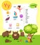 Alphabet Letter Y education vocabulary illustration