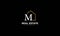 Alphabet M Real Estate Monogram Vector Logo Design, Letter M House Icon Template