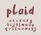Alphabet plaid design. Hand brush font. Lowercase letters. EPS 10