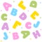 Alphabet seamless pattern