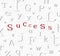 Alphabet success background