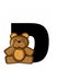 Alphabet Teddy D