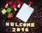Alphabet welcome 2016 made from bread cookies