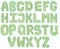 Alphabet from wild camomiles