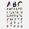 Alphabetic fonts and numbers