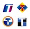 Alphabetical Logo Design Concepts. Letter T