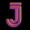 Alphabets letter J