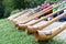 The `alphorn` is a wooden musical instrument