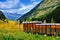 Alpien apiary with beautiful mountain view