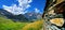 Alpien architecture, stone masonry in mountain Aosta Valley