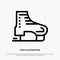 Alpine, Arctic, Canada, Ice Skates, Scandinavia Line Icon Vector