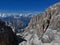 Alpine Ascent: Exposed Via Ferrata Drama on Ridge in Adamello Brenta, Bocchette, Dolomites